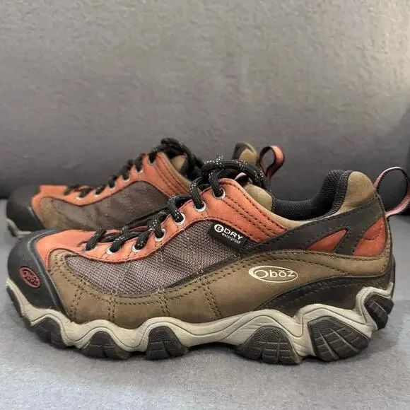 Oboz‎ Men's 8 Firebrand II Low B-Dry Athletic Hiking Waterproof Shoes Outdoors - Picture 2 of 7